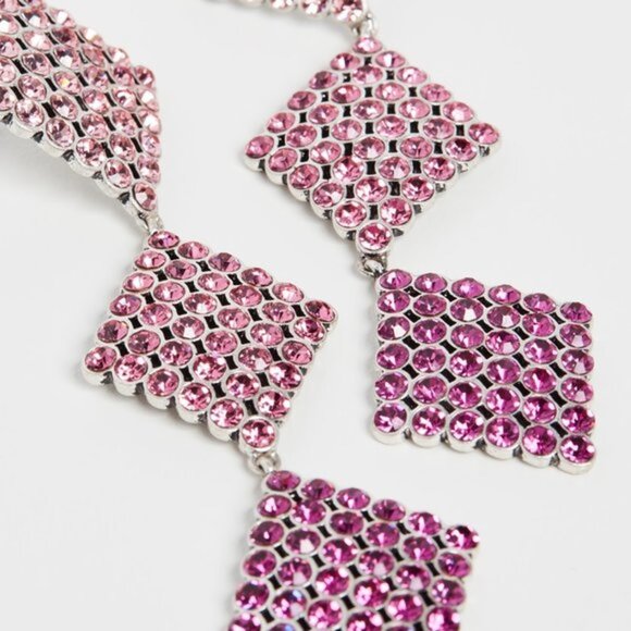 For Love & Lemons Casbah 3 Tier Stone Earrings - Picture 3 of 4